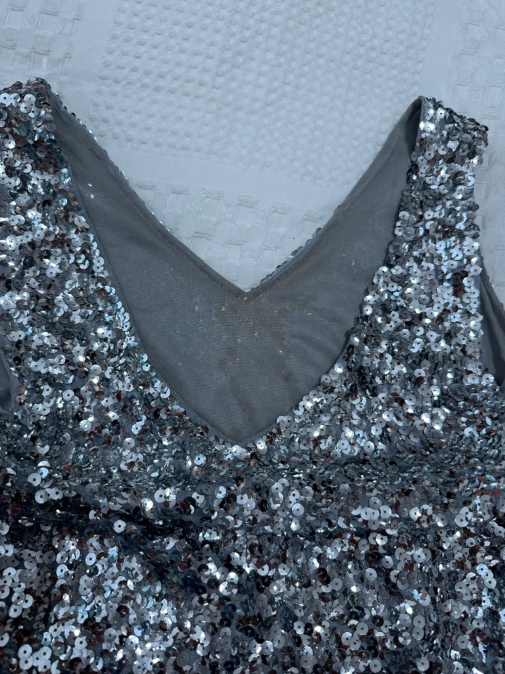 Sequin Silver Dress - Picture 3 of 4